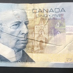 Canada 5 Dollars Rare Note #B2