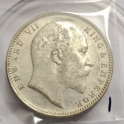 British India Edward 1905 Silver Coin UNC Mumbai Mint
