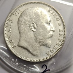 British India Edward 1906 Silver Coin UNC Mumbai Mint