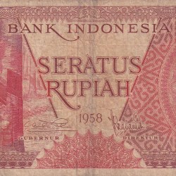 Indonesia 100 Rupiah Rare Note#B2