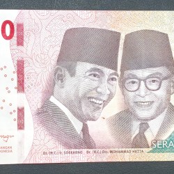 Ending 786 Fancy Number Indonesia 100000 Rupiah Rare Unc Note
