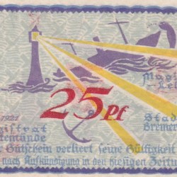 Germany, 25 Pfennigs ( 1921 ) series Rare Note Lowest Price
