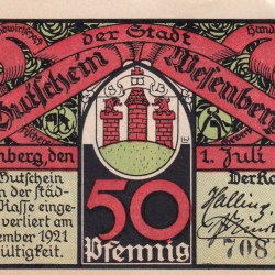 Germany, 50 Pfennigs ( 1921) series Rare Note Lowest Price