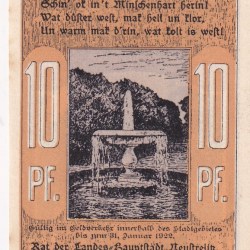 Germany, 10 Pfennigs ( 1922) series Rare Note Lowest Price
