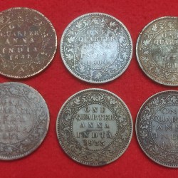 6 Different One Quarter Anna Set