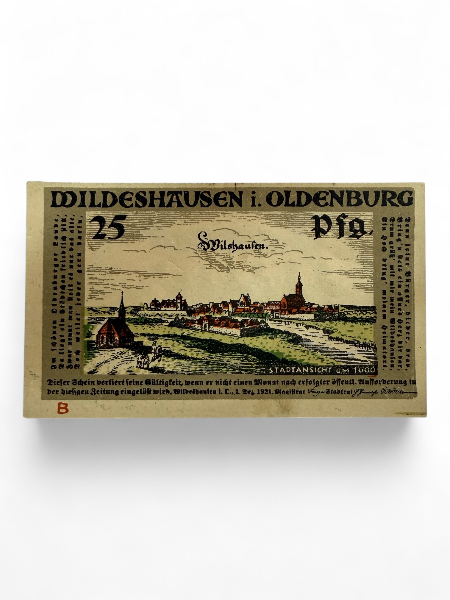 Germany Pfennig Notgeld Emergency Banknote Issues Over a Century Old Unc Unique and Rare