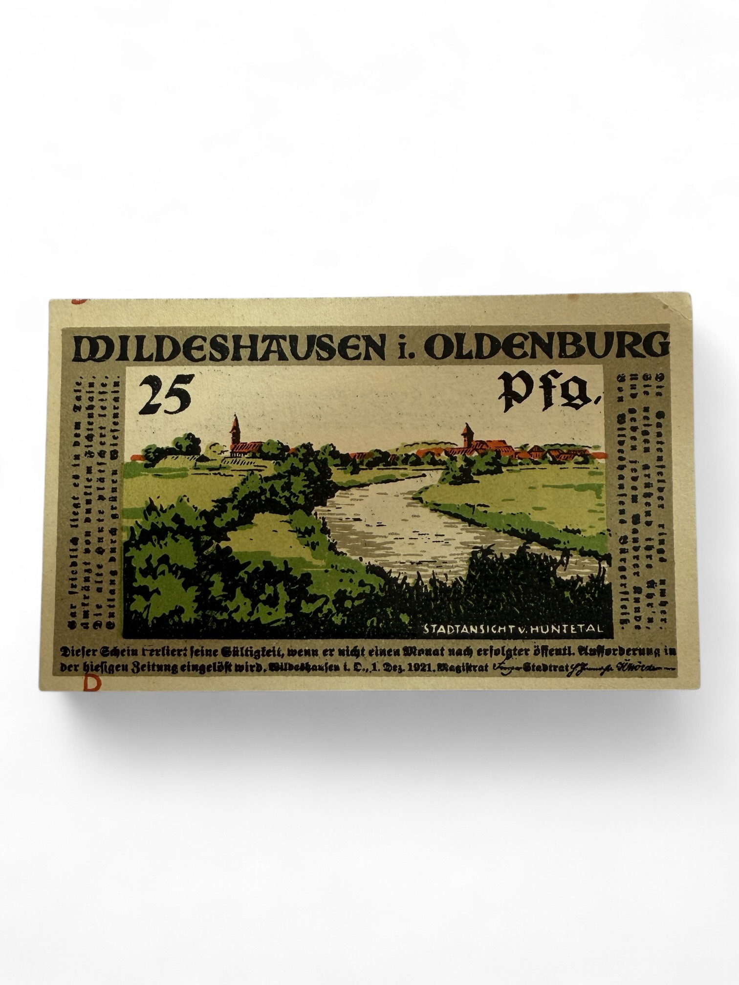 Germany Pfennig Notgeld Emergency Banknote Issues Over a Century Old Unc Unique and Rare