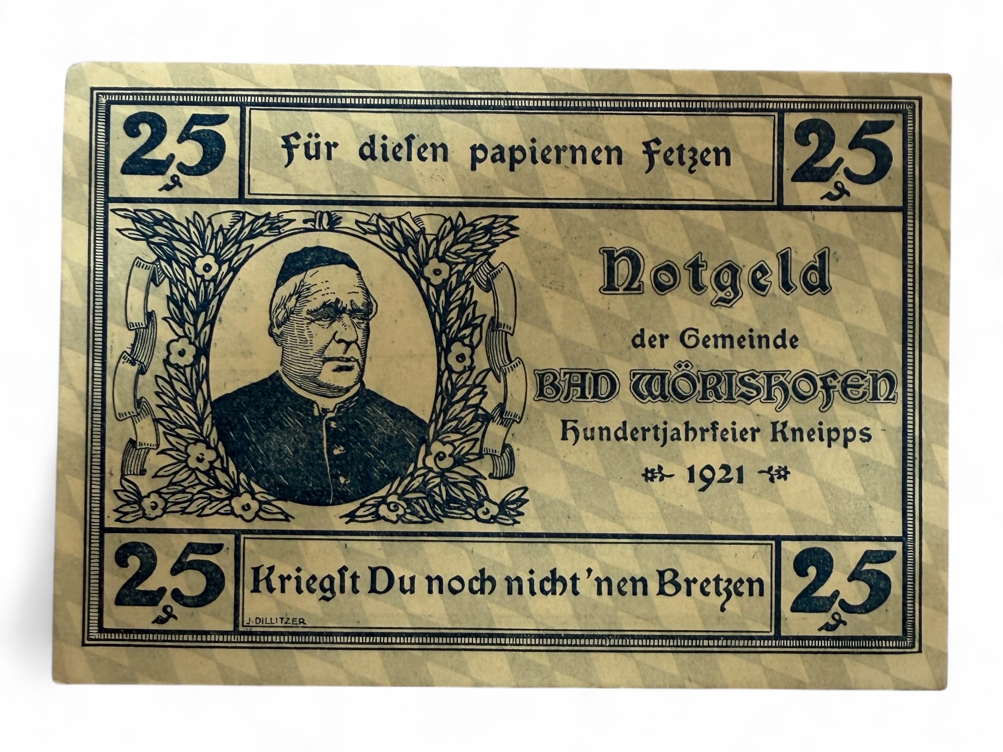 Germany Pfennig Notgeld Emergency Banknote Issues Over a Century Old Unc Unique and Rare