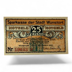Germany Pfennig Notgeld Emergency Banknote Issues Over a Century Old Unc Unique and Rare
