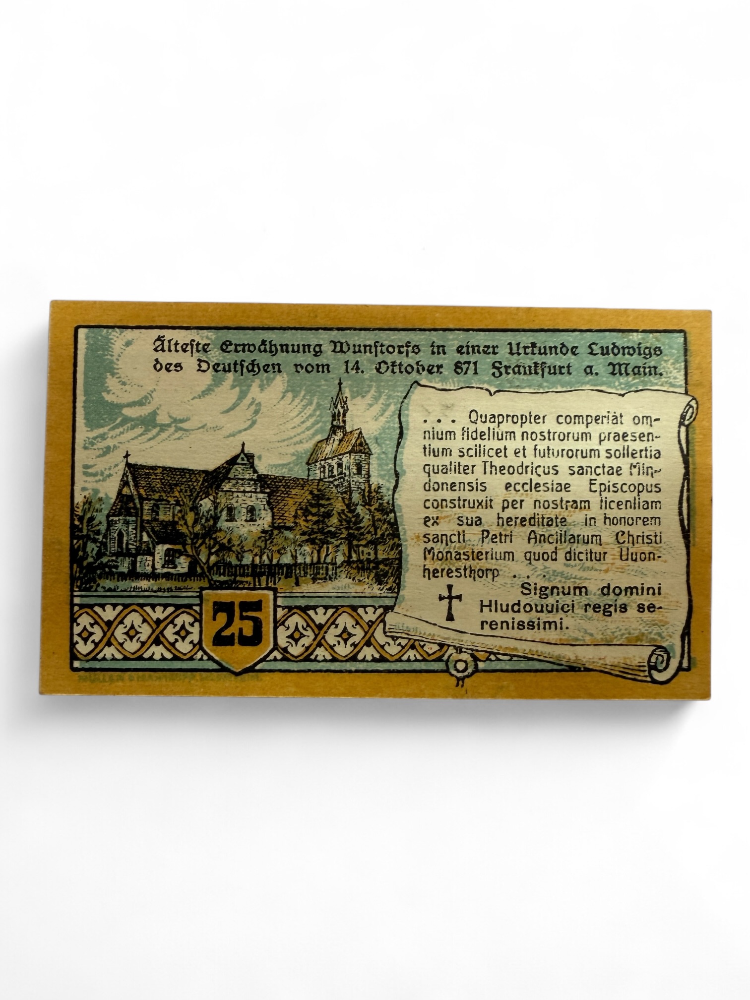 Germany Pfennig Notgeld Emergency Banknote Issues Over a Century Old Unc Unique and Rare