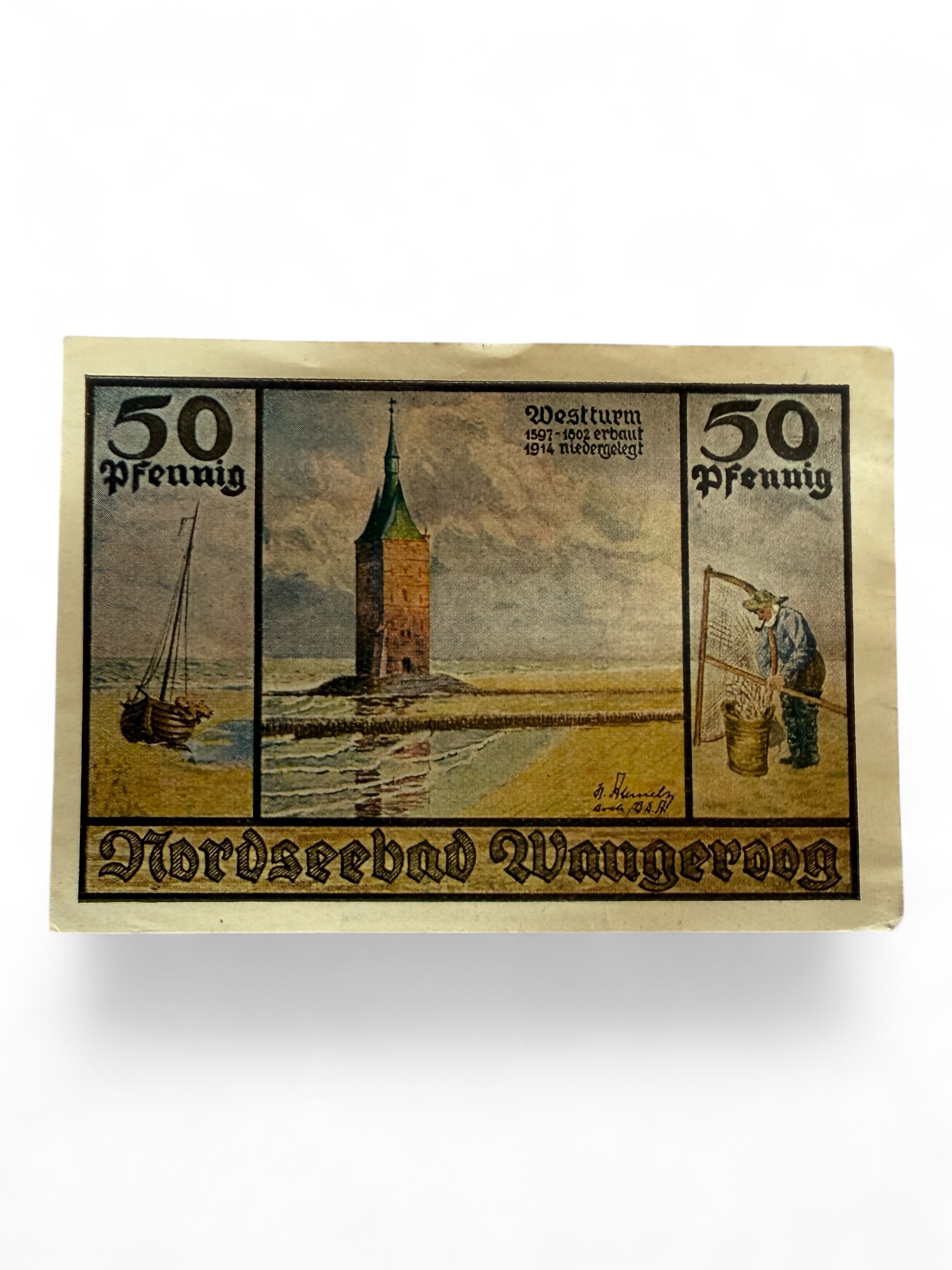 Germany Pfennig Notgeld Emergency Banknote Issues Over a Century Old Unc Unique and Rare