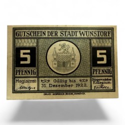 Germany Pfennig Notgeld Emergency Banknote Issues Over a Century Old Unc Unique and Rare