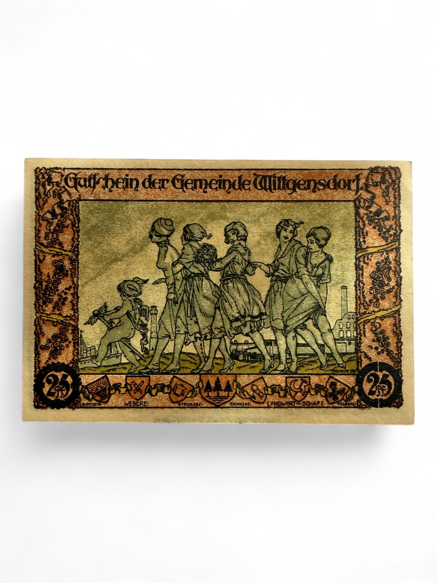 Germany Pfennig Notgeld Emergency Banknote Issues Over a Century Old Unc Unique and Rare
