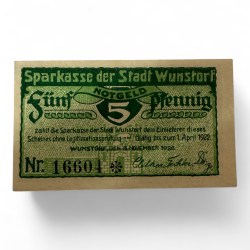 Germany Pfennig Notgeld Emergency Banknote Issues Over a Century Old UNC Unique and Rare