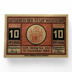 Germany Pfennig Notgeld Emergency Banknote Issues Over a Century Old UNC Unique and Rare