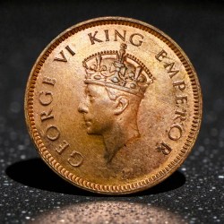 One Quarter Anna Copper King George VI British India Era Issue Unique and Rare