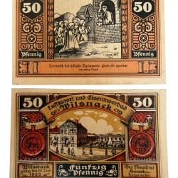 Germany Remda 50 Pfennig Notgeld Set Perleberg Brandenburg UNC and Rare