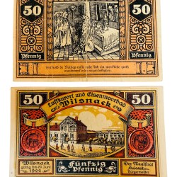 Germany Remda 50 Pfennig Notgeld Set Perleberg Brandenburg UNC and Rare