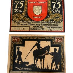 Germany Remda 75 Pfennig Notgeld Set Perleberg Brandenburg UNC and Rare