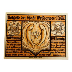 Germany Remda Pfennig Notgeld Emergency Banknote Issues UNC Unique and Rare