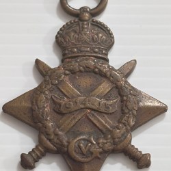 British India Army World War 1 1914-15 Named Medal Genuine #2