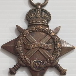 British India Army World War 1 1914-15 Named Medal Genuine #3