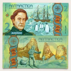 Antarctica 2 Dollar Fantasy Issue Unique and Rare