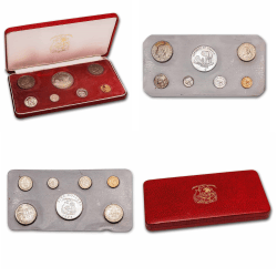 Republic of Liberia 7 Coin Proof Set (1973) with Sterling Silver $5 Coin