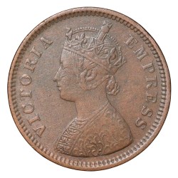 Copper 1/2 Pice of Victoria Empress (AD 1893) of Calcutta Mint Rare