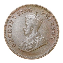 Bronze 1/12 Anna of George V (AD 1936) of Bombay Mint KM509 Beautiful Grade Rare