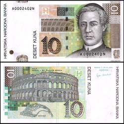 Croatia 10 Kuna World Banknote 2001 P38a UNC Unique and Rare