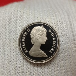 Elizabeth II DG Regina 5 Cents Proof Coin 1982 Year Canada Royal Mint