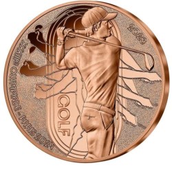 Rare Rare Rare Offical 1/4 Euro Golf Olympic Games Paris 2024 Proof Coin