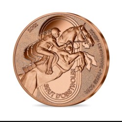 Rare Rare Rare Offical 1/4 Euro Horse Jumping Olympic Games Paris 2024 Proof Coin