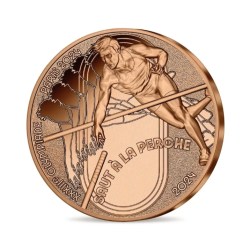Rare Rare Rare Offical 1/4 Euro POLE Vault Olympic Games Paris 2024 Proof Coin