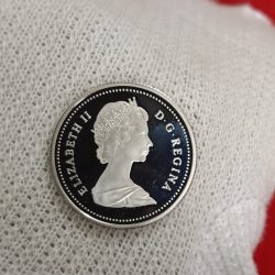 Elizabeth II DG Regina 25 Cents Proof Coin 1988 Year Royal Canadian Mint