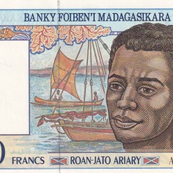 Madagascar 1000 Francs Rare UNC Note #B2