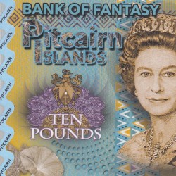 United Kingdom 10 Pounds - Elizabeth II Spotted Dolphin Rare Fantasy Note #B2