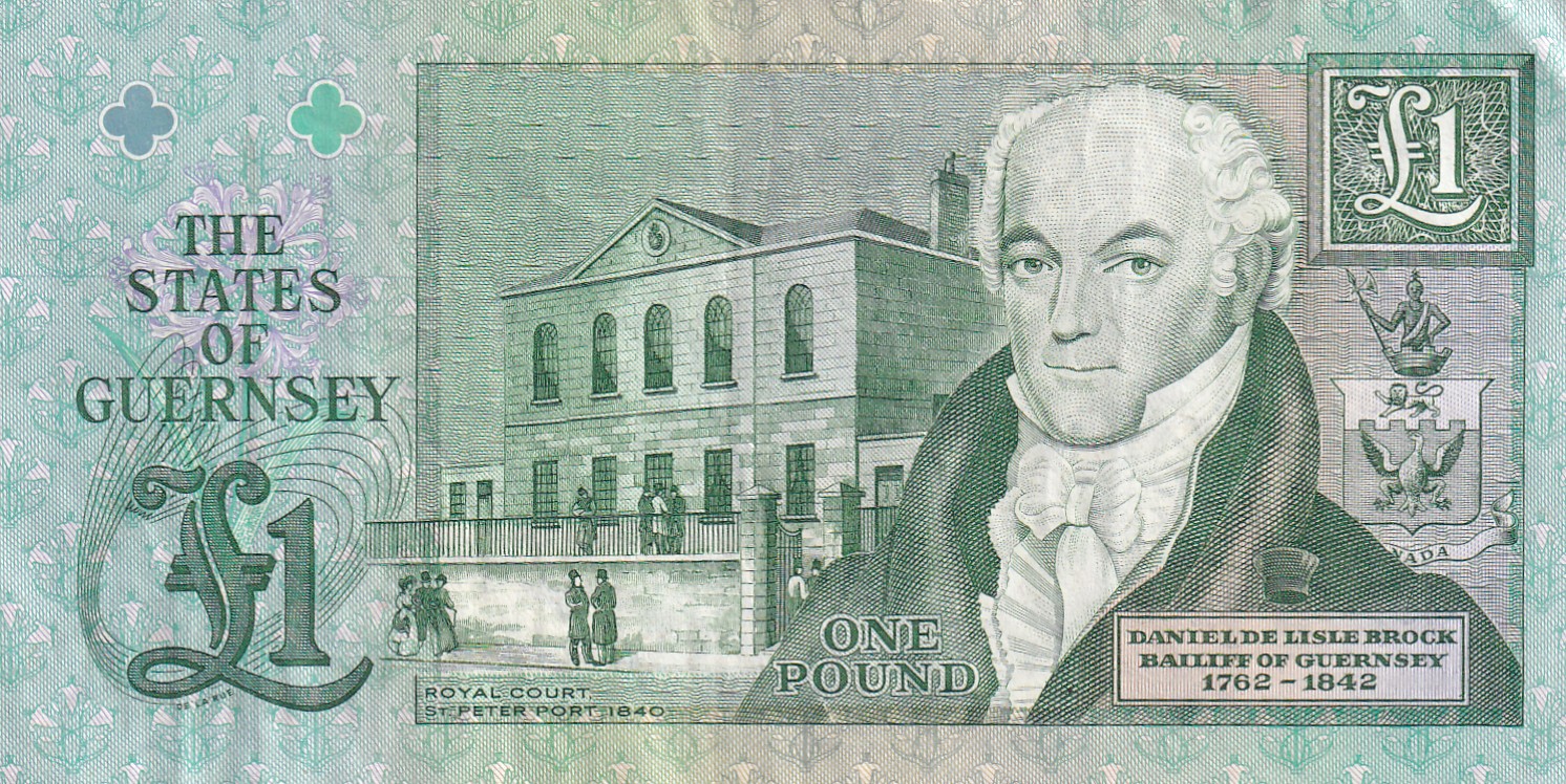 Guernsey 1 Pound Rare Note#B2