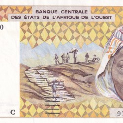 Western African States 1000 Francs Note #B2