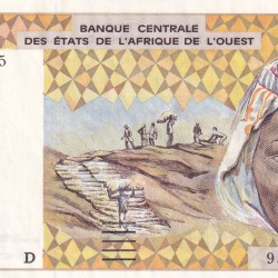 Western African States 1000 Francs Rare Unc Note#B2