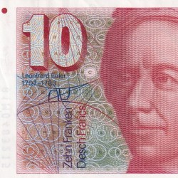 Switzerland 10 Francs (6th series) 1783 Series Rare Unc Note#B2