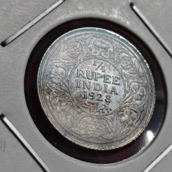 1/4 Rupee 1928 Bombay Mint Coin