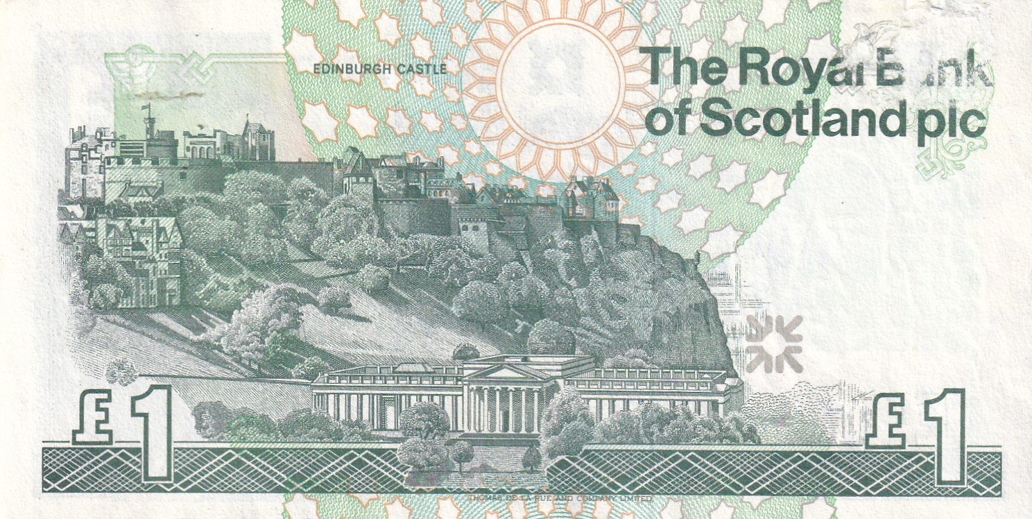 United Kingdom › Scotland 1 Pound Royal Bank of Scotland Rare Note #B2