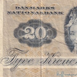 Denmark 20 Kroner Rare Note #B2