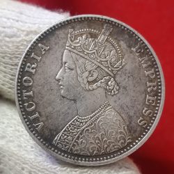 Victoria Empress One Rupee Silver Coin 1901 Year Calcutta Mint British of India