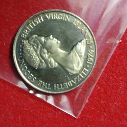 Elizabeth The Second Islands 5 Cent 1974 Proof Coin