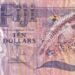 Fiji 10 Dollars Rare Note #B2