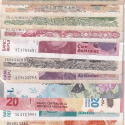 Argentina 16 Different (16 Pcs) Note Set #!2
