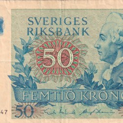 Sweden 50 Kronor Rare Note #B2